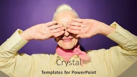  Presentation with bright yellow - Presentation theme enhanced with smiling-senior-woman-in-yellow background and a lemonade colored foreground