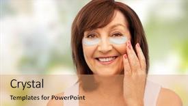  Presentation with skin care natural - Cool new presentation theme with nourished - beauty skin care and old backdrop and a coral colored foreground