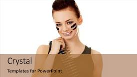  Presentation with conveyor chain and conveyor belt - Cool new slides with smiling soldier woman with bullet backdrop and a red colored foreground