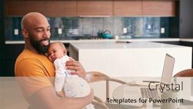  Presentation with african american baby - Amazing presentation having smiling-stay-at-home-african backdrop and a soft green colored foreground
