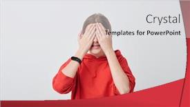  Presentation with hide - Beautiful presentation featuring smiling-teenage-girl-in-red backdrop and a light gray colored foreground