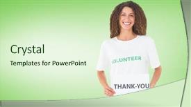  Presentation with thank - Beautiful presentation theme featuring showing a thank you poster backdrop and a  colored foreground