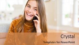  Presentation with swimming beautiful girl swims underwater - Beautiful presentation design featuring smiling with a confident smile backdrop and a gold colored foreground