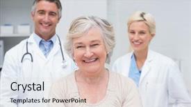  Presentation with orthopedic - Slides with smiling with doctors in clinic background and a lemonade colored foreground