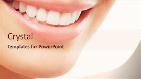  Presentation with teeth - Colorful presentation theme enhanced with smiling with prefect white teeth backdrop and a lemonade colored foreground