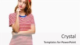  Presentation with beautiful midnight sun over - PPT theme enhanced with smiling with thoughtful face doubt background and a white colored foreground