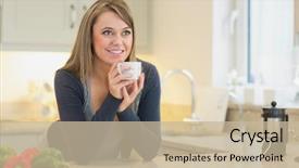  Presentation with beverage - Amazing presentation theme having background of straw stacks backdrop and a dark gray colored foreground