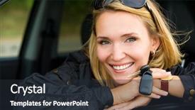  Presentation with beautiful black women smiling - Amazing presentation theme having smiling woman in the new backdrop and a wine colored foreground