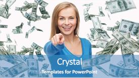  Presentation with benefit - Colorful slide deck enhanced with benefit selection - business money finance people backdrop and a teal colored foreground