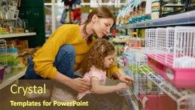  Presentation with rodent - Slide set enhanced with smiling-woman-with-her-daughter background and a tawny brown colored foreground