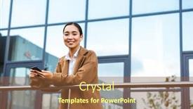  Presentation with asian - Amazing slides having smiling-young-asian-businessowoman-wearing backdrop and a tawny brown colored foreground