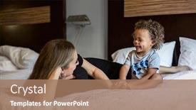  Presentation with black family - Audience pleasing slides consisting of smiling-young-black-boy backdrop and a coral colored foreground