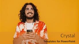  Presentation with long hair man - 