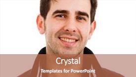  Presentation with creation of man - Cool new PPT layouts with smiling young man on white backdrop and a red colored foreground