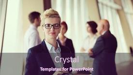  Presentation with older woman - Amazing slide deck having smilling senior older business woman with tablet computer in front her team blured in background group of young business people at modern bright startup office interior backdrop and a wine colored foreground