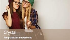  Presentation with evaluation of lifestyle strategies followed by individuals to reduce hypertension - Presentation design consisting of smily - close up lifestyle portrait background and a  colored foreground