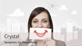  Presentation with emotions - PPT layouts featuring smily - only positive emotions background and a lemonade colored foreground