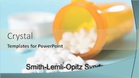  Presentation with medical concept - PPT theme consisting of smith-lemli-opitz-syndrome-smith background and a blonde colored foreground