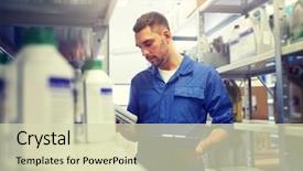  Presentation with mechanic car service repair maintenance - Colorful PPT theme enhanced with smith with engine oil backdrop and a soft green colored foreground