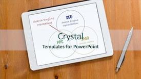  Presentation with digital pen - Beautiful presentation design featuring smo - digital tablet and pen backdrop and a sky blue colored foreground