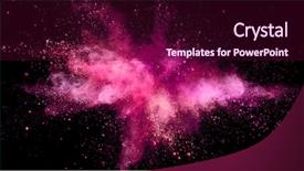  Presentation with black abstract - Beautiful presentation theme featuring smog - explosion of coloured powder isolated backdrop and a wine colored foreground