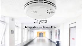  Presentation with fire alarm - Theme enhanced with smoke-and-fire-alarm-detector and a white colored foreground