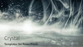  Presentation with dream - Theme having smoke-and-glittering-lights background and a light gray colored foreground