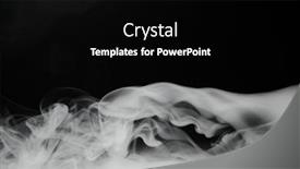  Presentation with fog - Cool new slide deck with smoke-background-and-dense-fog backdrop and a black colored foreground