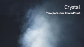  Presentation with fog - Presentation theme having smoke-background-with-dense-fog background and a tawny brown colored foreground