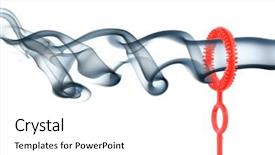  Presentation with soap - Beautiful PPT theme featuring smoke blow from soap bubble backdrop and a  colored foreground