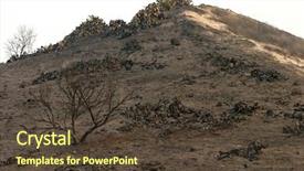  Presentation with wild fire - Amazing presentation theme having smoke car truck - 10-22-2007 irvine california arson set backdrop and a tawny brown colored foreground