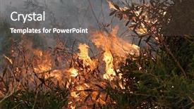  Presentation with wild fire - Cool new presentation theme with smoke car truck - 10-22-2007 irvine california arson set backdrop and a  colored foreground