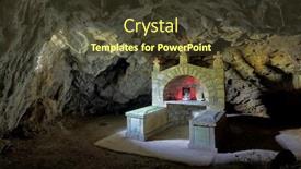  Presentation with smoke - Slides featuring smoke-cave-church-in-ovcar background and a tawny brown colored foreground