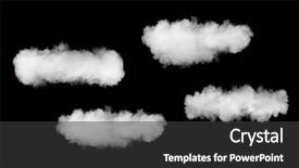  Presentation with smoke - Beautiful PPT theme featuring smoke clouds isolated on black backdrop and a dark gray colored foreground