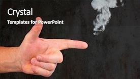  Presentation with smoke - Presentation featuring smoke comes from the finger background and a black colored foreground