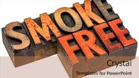  Presentation with smoke - Audience pleasing PPT theme consisting of smoke free abstract - an isolated backdrop and a coral colored foreground