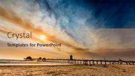  Presentation with wildfire - Beautiful PPT layouts featuring smoke-from-a-nearby-wildfire backdrop and a coral colored foreground