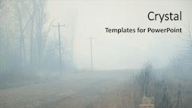  Presentation with wildfire - Audience pleasing PPT theme consisting of smoke from a raging wildfire backdrop and a white colored foreground