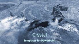  Presentation with drone fire - PPT theme consisting of smoke-from-the-burning background and a ocean colored foreground