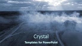  Presentation with drone fire - Beautiful PPT layouts featuring smoke-from-the-burning backdrop and a tawny brown colored foreground