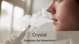  Presentation with alternative - Presentation theme having smoke inhalation - close up of man using background and a light gray colored foreground