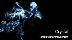  Presentation with smoke - PPT theme with smoke on dark background background and a black colored foreground