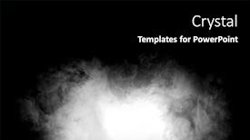  Presentation with fog - PPT theme featuring smoke-over-black-background-fog background and a black colored foreground