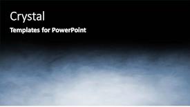  Presentation with steam - Presentation theme featuring smoke-over-black-background-fog background and a black colored foreground