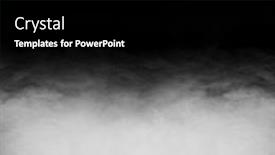  Presentation with steam - PPT theme consisting of smoke-over-black-background-fog background and a black colored foreground