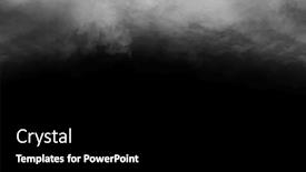  Presentation with black abstract - PPT theme enhanced with smoke-over-black-background-fog background and a black colored foreground