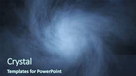  Presentation with smoke - Beautiful slide set featuring smoke over black background backdrop and a ocean colored foreground