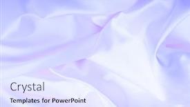  Presentation with silk pearl - PPT theme consisting of smoke-pearl-holographic-wave-fabric background and a sky blue colored foreground