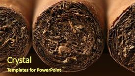  Presentation with smoke - Colorful slide set enhanced with smoke shop - cigars texture backdrop and a wine colored foreground