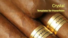  Presentation with art marble patterned texture - Amazing presentation theme having smoke shop - havana cigars texture backdrop and a tawny brown colored foreground